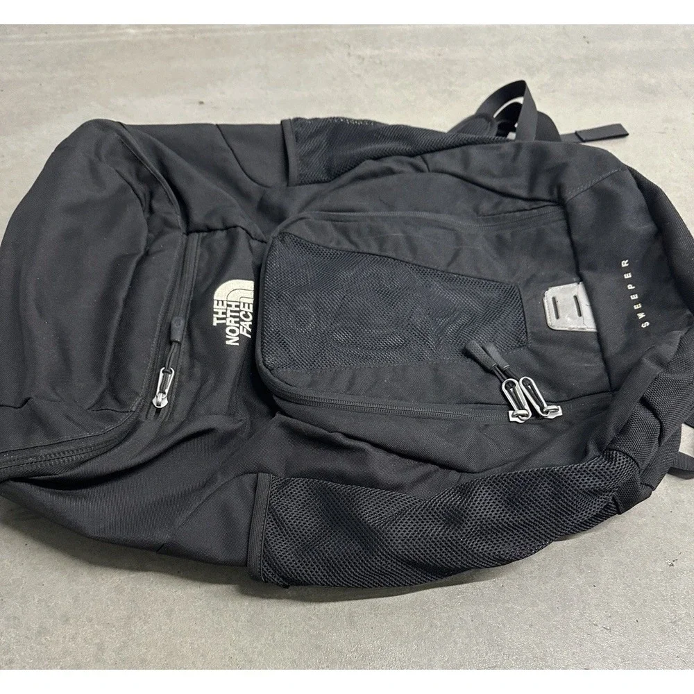 The‎ North Face Sweeper Backpack Black Hiking School Travel Laptop Bag